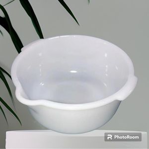 VTG GLASBAKE for SUNBEAM MIXMASTER WHITE MILK GLASS BOWL